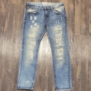 Trill Nation distressed denim skinny jeans